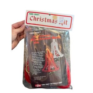 Vintage Fibre-Craft Macramé Mistletoe Bell Kit New in Package